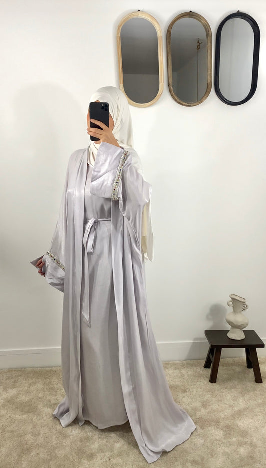 Set abaya Yara lilas